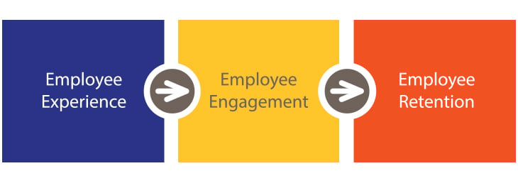 Flow Chart to show how Employee Experience works